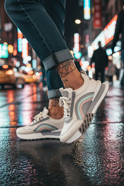 dehaine Women's casual sneakers made of premium eco- Leather , CL2302