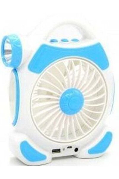 Generic مروحة كبيرة وقوية مزودة ببطارية قابلة للشحن ومصابيح يدوية قوية من نوع...