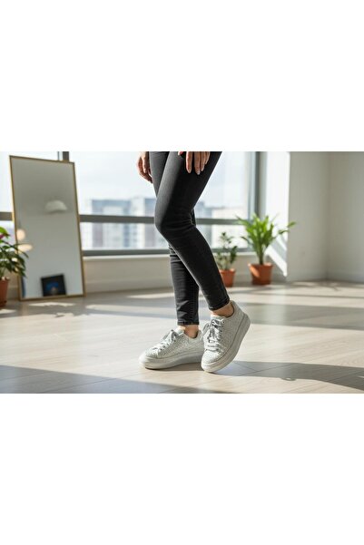 mersin md tekstil Women's Stone-Colored Orthopedic Sports Shoes