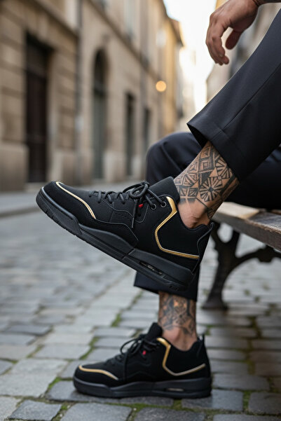 casualshoes Men's simple sneakers made of eco- Leather X5919