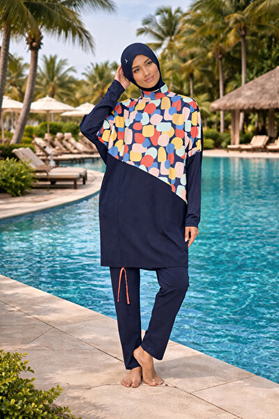 YUYİ TESMAY Costum de baie pentru femei, din țesătură lycra tip parașută, cu ...