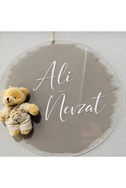 Handmade Kahve rengi ayıcıklı kapı süsü