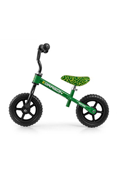 Milly Mally Bicicletă de echilibru pentru copii, verde dragon