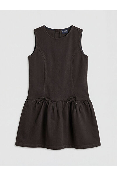 LC Waikiki Ermus Global και Kahverengi Φόρεμα τζιν για κορίτσια με λεπτομέρει...
