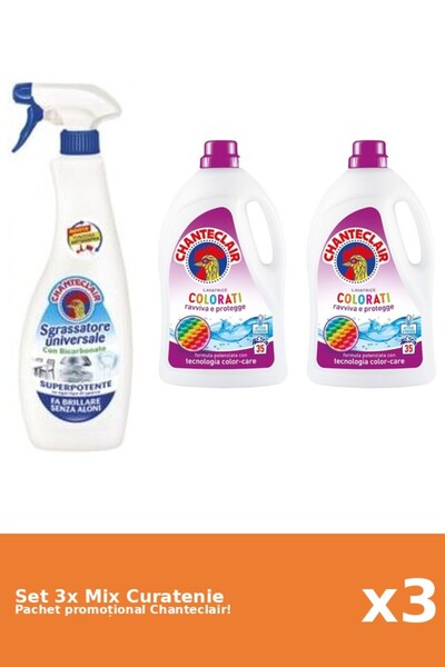 Chanteclair Set 3 Chanteclair Cleaning Mix: Baking Soda, Color