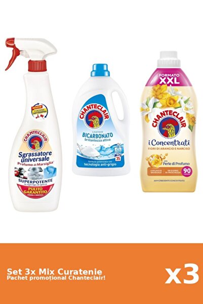 Chanteclair Set 3 Mix Curatenie Chanteclair: Bicarbonat, Marsilia, Portocale