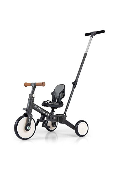 Milly Mally Optimus Max 5in1 tricycle with guide bar dark grey