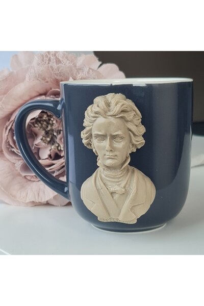 OEM Cană personalizată, Ludwig van Beethoven bej, Iubitori de muzică 3