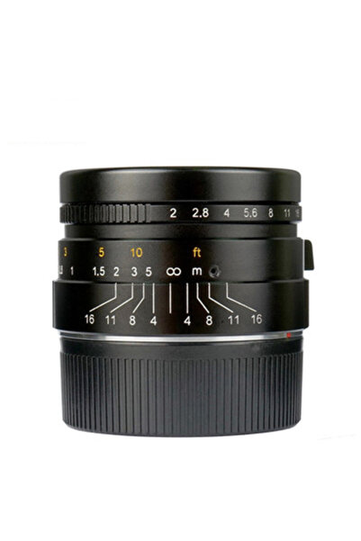 7artisans Obiectiv manual 35mm F2.0 negru pentru Leica M-mount