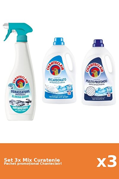 Chanteclair Set of 3 Chanteclair Cleaning Mix: Bicarbonate, Anti-Odor, Classic