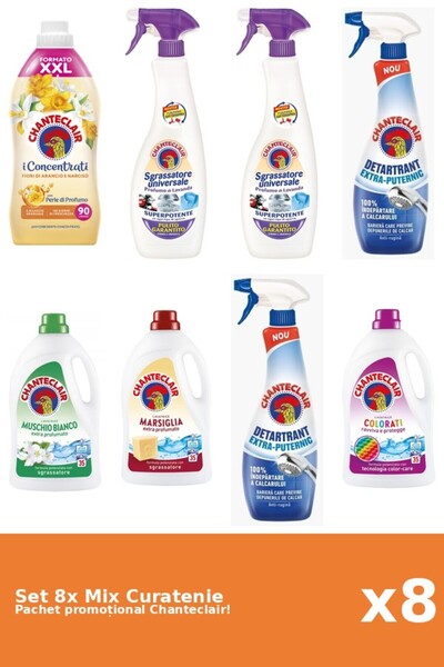 Chanteclair Set 8 Mix Curatenie Chanteclair: Portocale, Puternic, Color, Mosc...