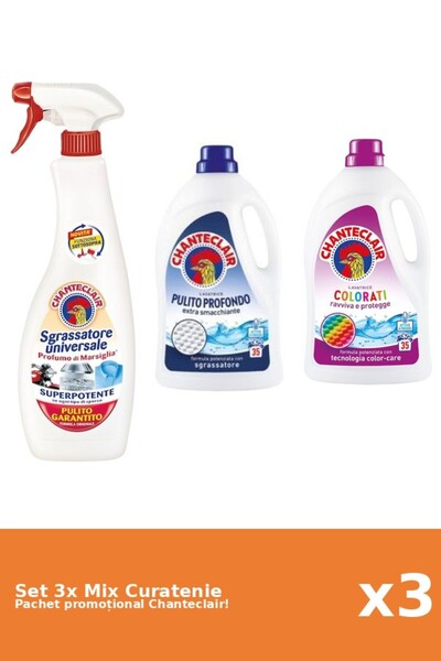 Chanteclair Set 3 Mix Curatenie Chanteclair: Marsilia, Color, Clasic