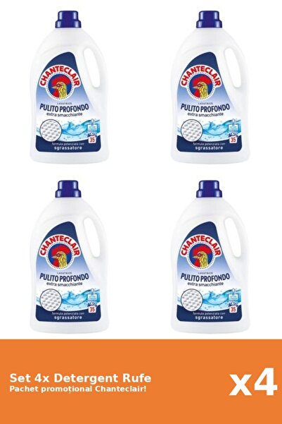 Chanteclair Set 4 Detergent lichid de rufe curatare in profunzime, Chanteclai...