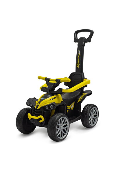 Babymix Bicicletă pentru bebeluși Baby Mix Mega Prime EVA cu ghidaj galben