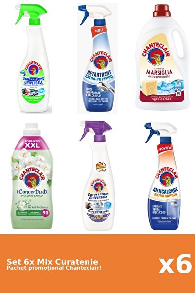 Chanteclair Set 6 Mix Curatenie Chanteclair: Lamaie, Puternic, Mosc Alb, Mars...
