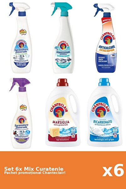 Chanteclair Set 6 Mix Curatenie Chanteclair: Bicarbonat, AntiMiros, Marsilia,...