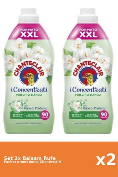 Chanteclair Set 2 Balsam de rufe Mosc Alb Chanteclair, 1800 ml, 90 spalari