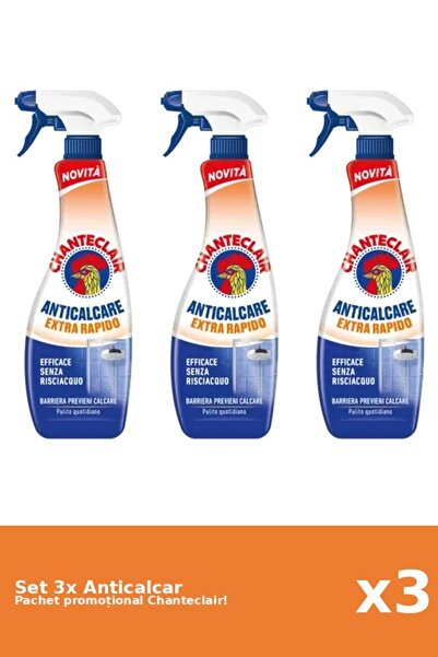 Chanteclair Set 3 Chanteclair extra fast anti-limescale degreaser, 625 ml