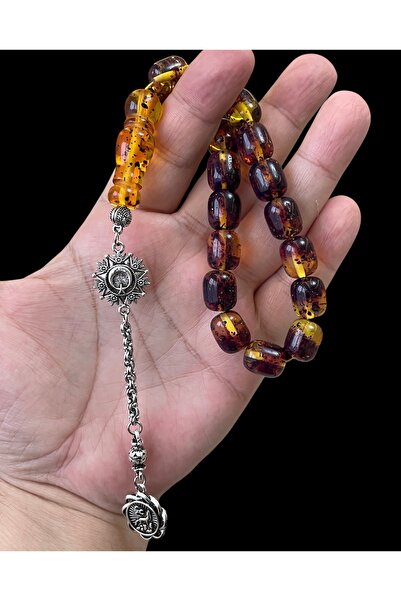 Trikala Mügellef Fossilized Drop Amber Mascot Prayer Beads – 13X11 mm