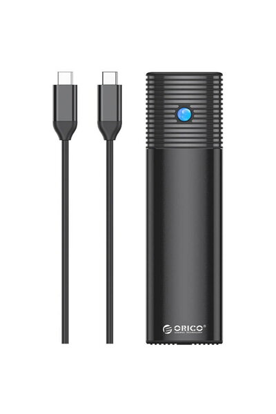 Orico Carcasă pentru unitate externă M.2 SATA/NVMe, PWDM2-G2-BK-EP, USB-C, 10...