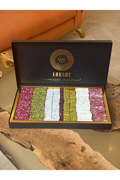 LokArt Signature Box - Parmak - Baklava - Double Roasted Turkish Delight (1,7...
