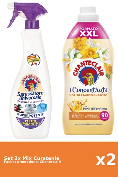 Chanteclair Set 2 Mix Curatenie Chanteclair: Portocale, Lavanda