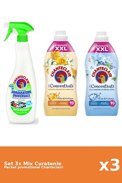 Chanteclair Set 3 Mix Curatenie Chanteclair: Lamaie, Lotus, Portocale