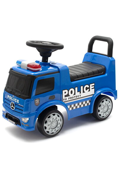 Babymix Bicicletă pentru copii cu sunet Mercedes Baby Mix POLICE albastră