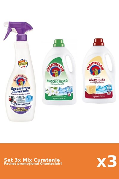 Chanteclair Set 3 Mix Curatenie Chanteclair: Marsilia, Mosc Alb