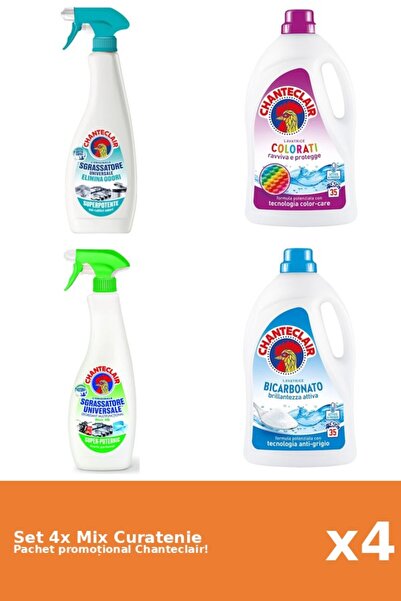 Chanteclair Set 4 Mix Curatenie Chanteclair: Lamaie, Bicarbonat, AntiMiros, C...