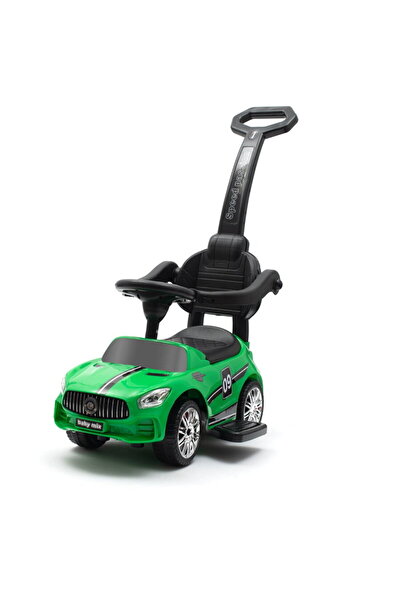 Babymix Balansoar pentru bebeluși Baby Mix RACER verde cu sunet și bară de gh...
