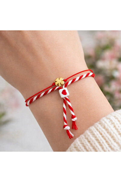 Two Two 10Pcs -Martenichka Wishing Bracelet – Red and White Lucky Bracelet wi...