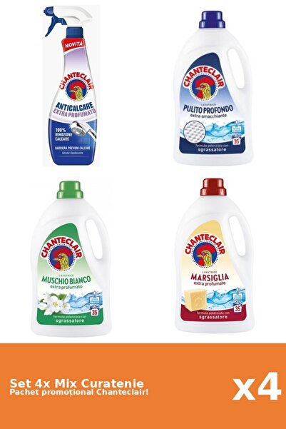 Chanteclair Set of 4 Chanteclair Cleaning Mix: Classic, Marseille, Scented, W...