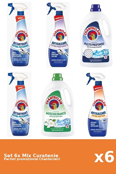 Chanteclair Set 6 Mix Curatenie Chanteclair: Clasic, Puternic, Parfumat, Mosc...
