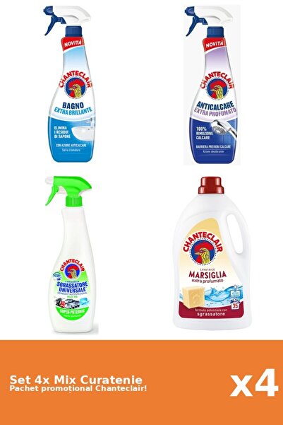 Chanteclair Set of 4 Chanteclair Cleaning Mix: Lemon, Classic, Marseille, Sce...