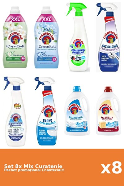 Chanteclair Set 8 Mix Curatenie Chanteclair: Lamaie, Bicarbonat, Lotus, Clasi...