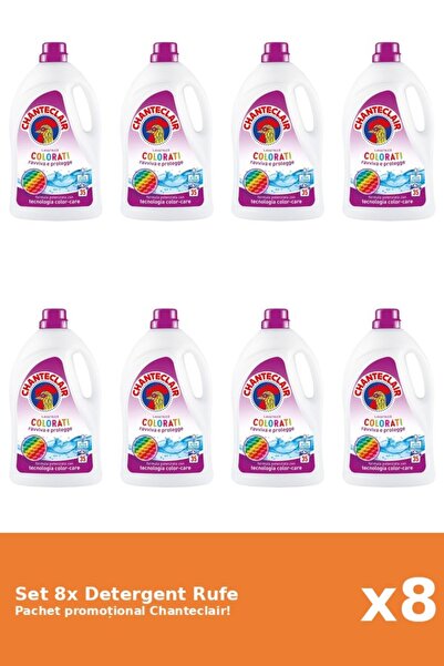 Chanteclair Set 8 Detergent lichid de rufe Color, Chanteclair, 1575ml, 35 spa...