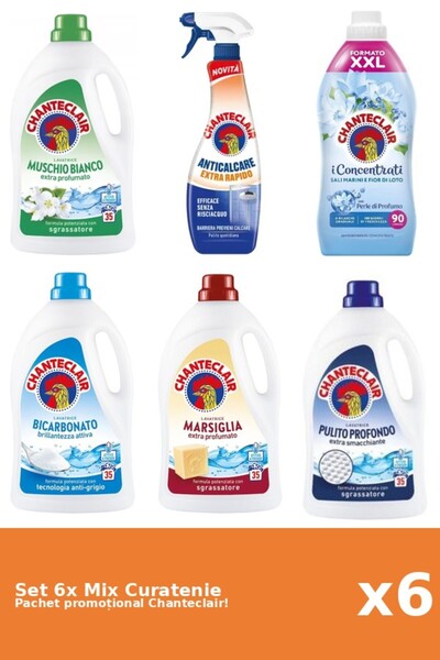 Chanteclair Set 6 Mix Curatenie Chanteclair: Bicarbonat, Lotus, Clasic, Mosc ...