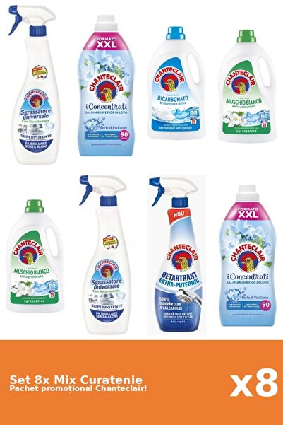 Chanteclair Set 8 Mix Curatenie Chanteclair: Bicarbonat, Lotus, Puternic, Mos...