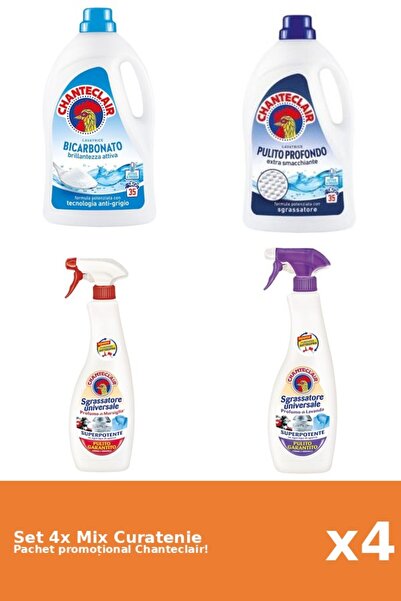 Chanteclair Set 4 Mix Curatenie Chanteclair: Bicarbonat, Clasic, Marsilia, Mo...