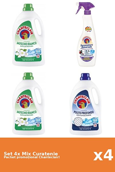 Chanteclair Set 4 Mix Curatenie Chanteclair: Clasic, Lavanda, Mosc Alb