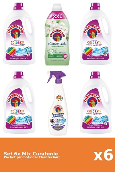 Chanteclair Set 6 Mix Curatenie Chanteclair: Color, Mosc Alb