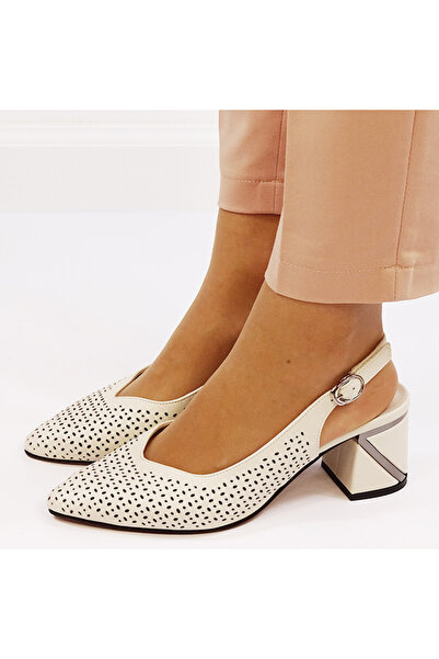 SOFILINE Cream perforated genuine leather shoes BY6885-3 01