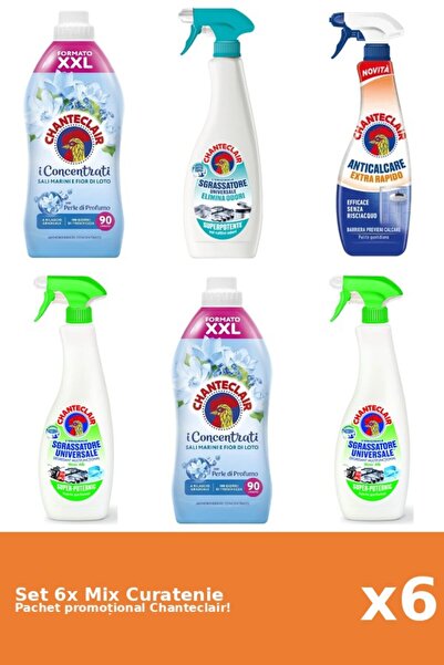 Chanteclair Set of 6 Chanteclair Cleaning Mix: Lemon, Lotus, Anti-Odor, Rapid