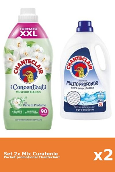 Chanteclair Set 2 Mix Curatenie Chanteclair: Clasic, Mosc Alb