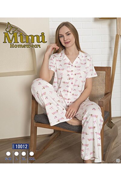 Mimi Homewear Σετ πιτζάμες με κοντό μανίκι, άνετη εφαρμογή και σχέδιο σκύλου