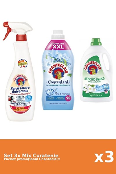 Chanteclair Set 3 Mix Curatenie Chanteclair: Lotus, Marsilia, Mosc Alb