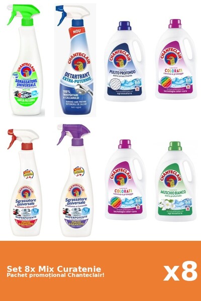 Chanteclair Set 8 Mix Curatenie Chanteclair: Lamaie, Clasic, Color, Puternic,...
