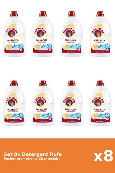 Chanteclair Set 8 Marseille liquid laundry detergent, Chanteclair, 1575ml, 35...