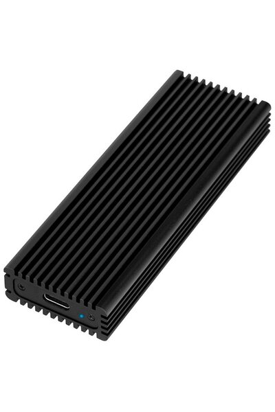 LogiLink RACK EXTERN M.2 SSD PCIe la USB3.2 Gen 2x1, Aluminiu, Negru, "UA0346"